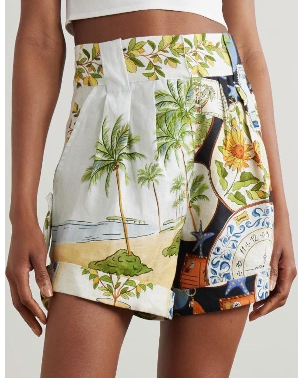Farm Rio Multicolor Patterned Shorts