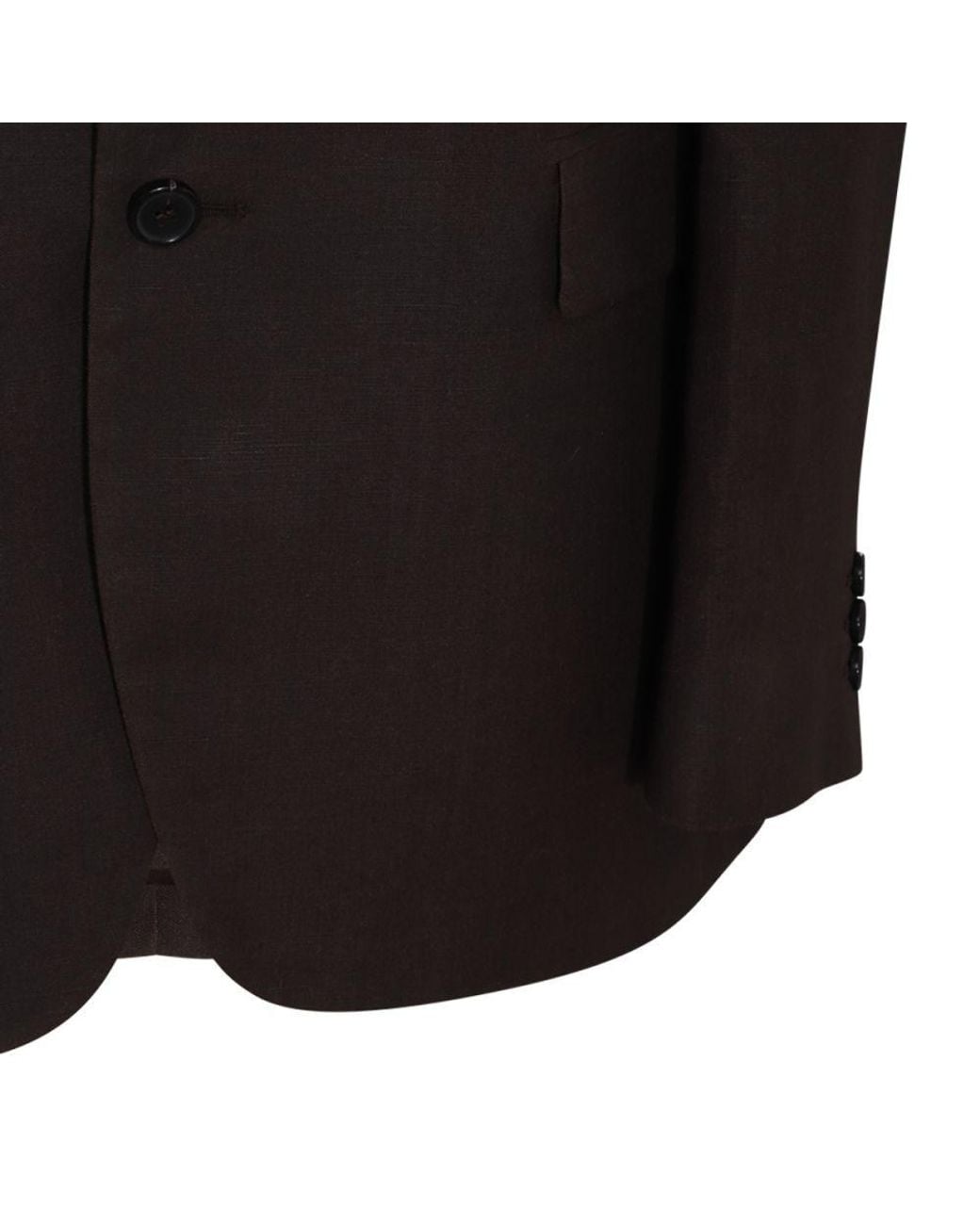 Maison Margiela Brown Single-Breasted Tailored Blazer