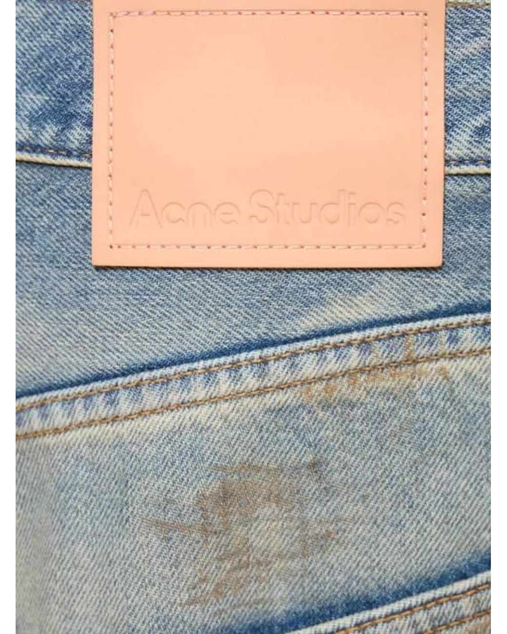 Acne Blue Highwaist Straightleg Pants for men