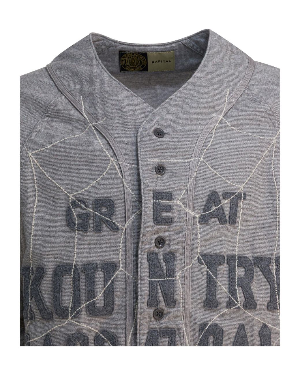 Kapital Gray Great Kountry Shirt for men