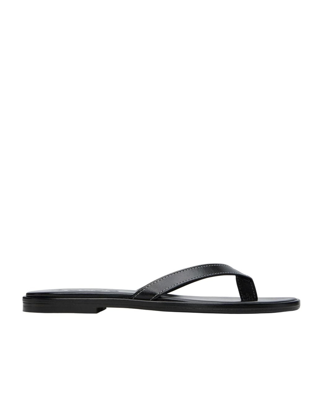 Aeyde White Melody Leather Flip-Flops