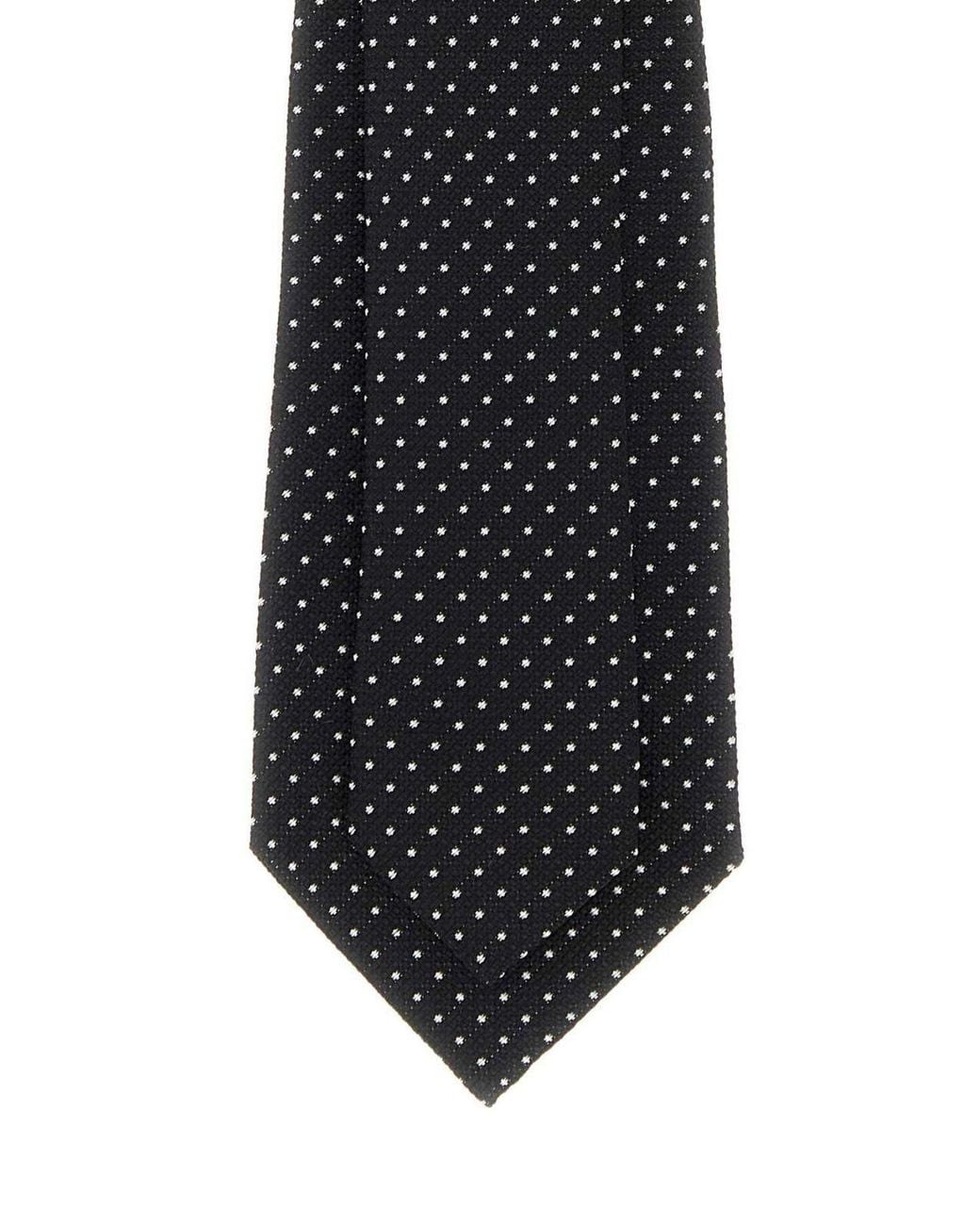 Tom Ford Black Micro Dots Tie for men