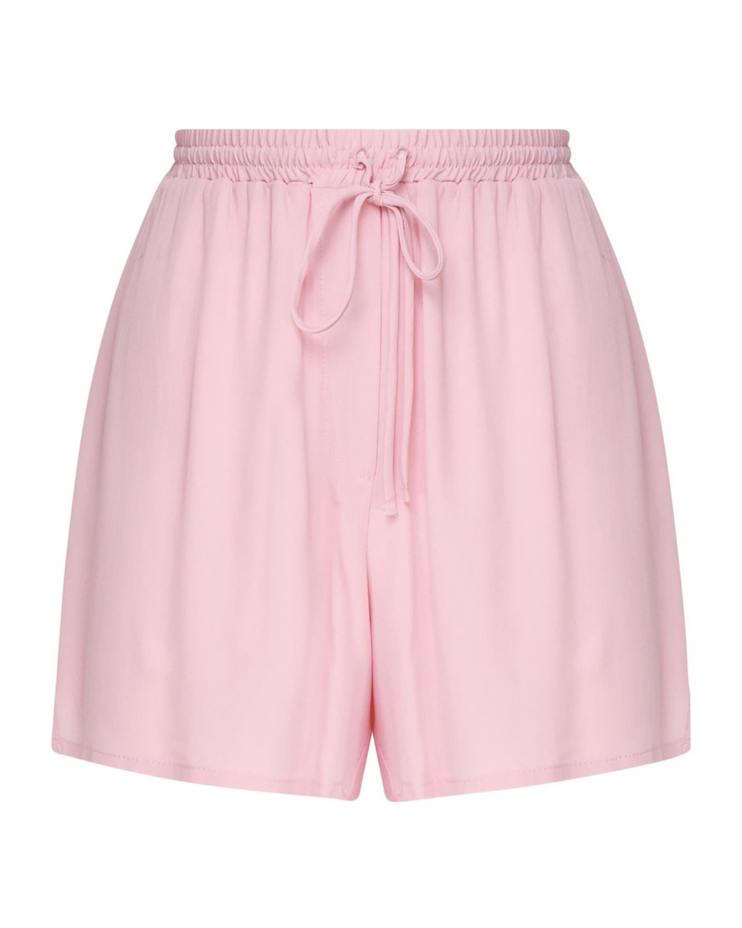 Ottod'Ame Pink Ottod'Ame Elastic Waist Drawstring Shorts