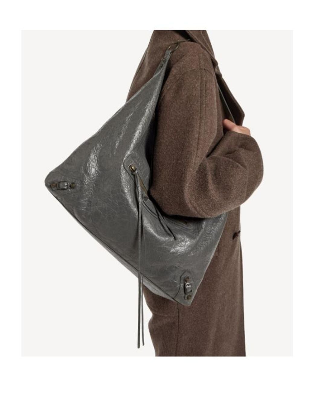 Balenciaga Gray Le City Large Hobo Bag