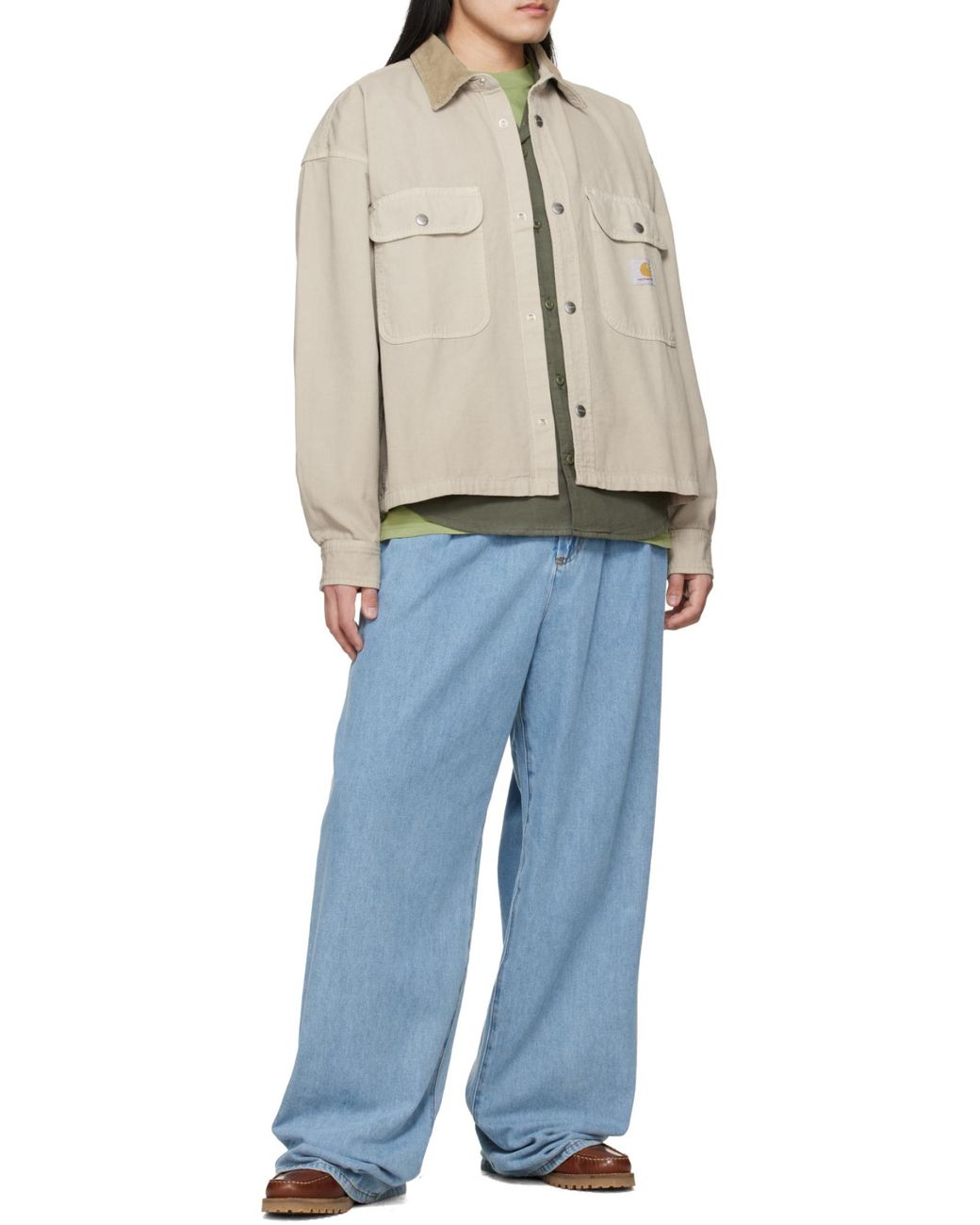 Carhartt Natural Prescott Canvas Shirt Jacket for men