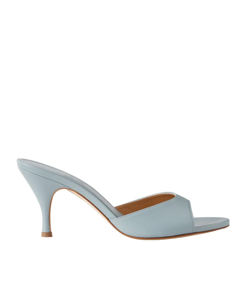 Aeyde Blue Samia Leather Mules