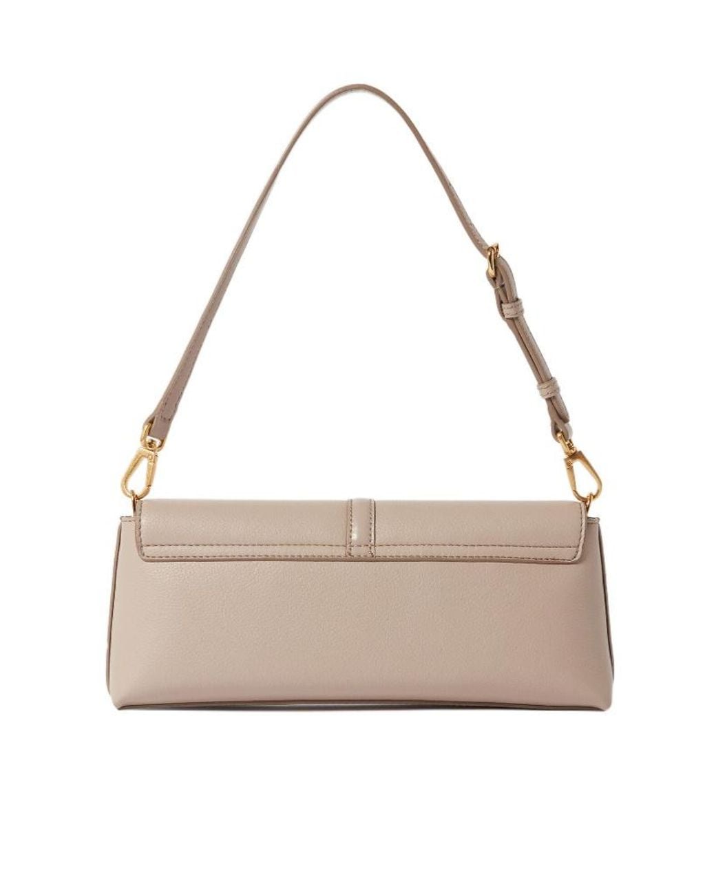 Stella McCartney Metallic Ryder Padlock-Detail Clutch Bag