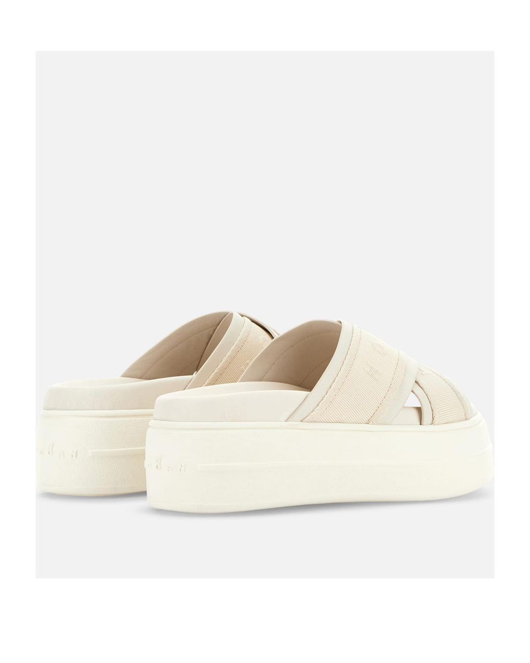 Hogan White Skyscraper Sandals