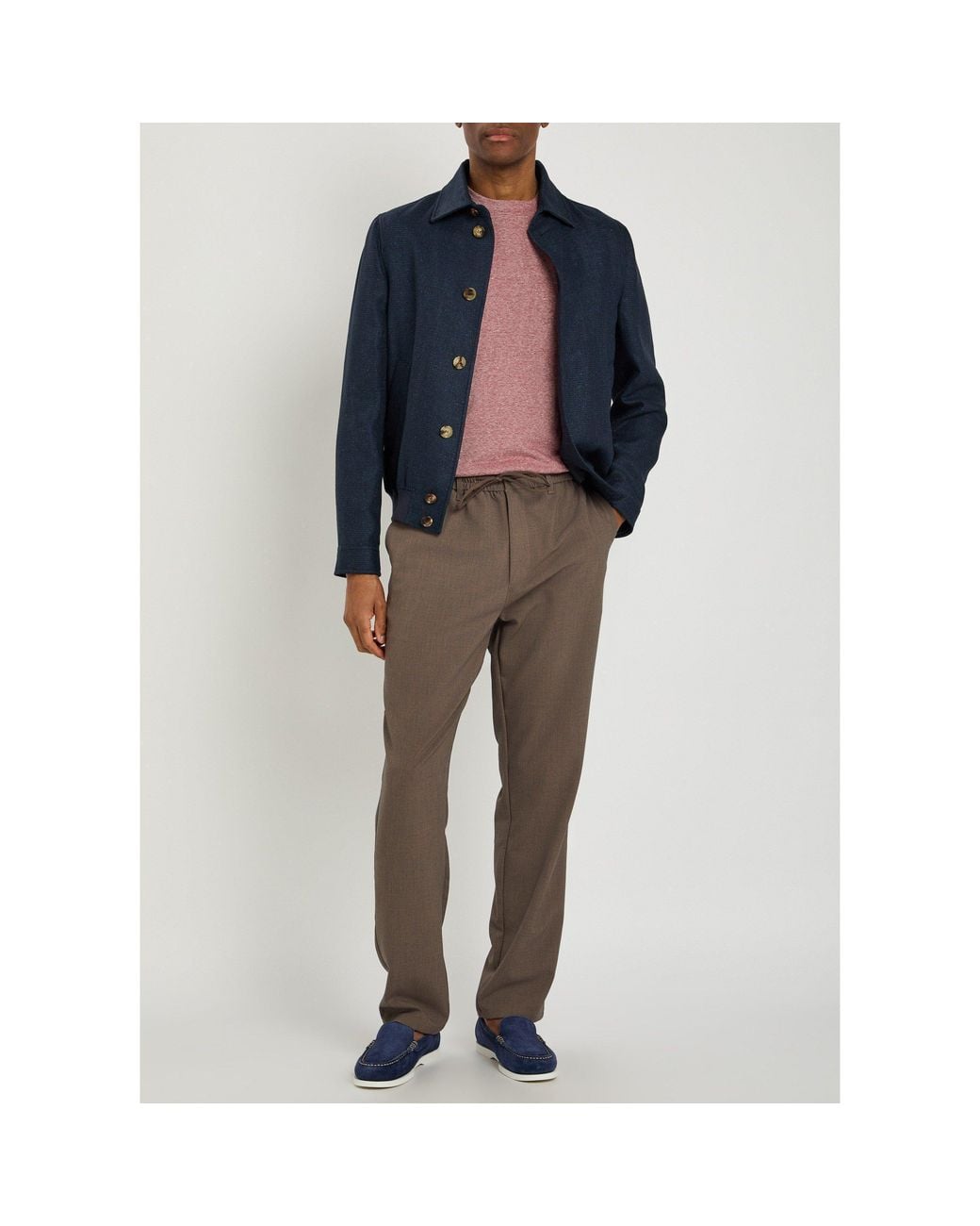 Brunello Cucinelli Pink Short-Sleeve Crew-Neck T-Shirt for men