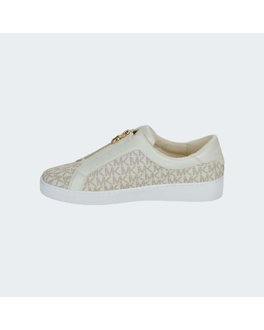 MICHAEL Michael Kors Gray Keaton Zip-Detail Sneakers