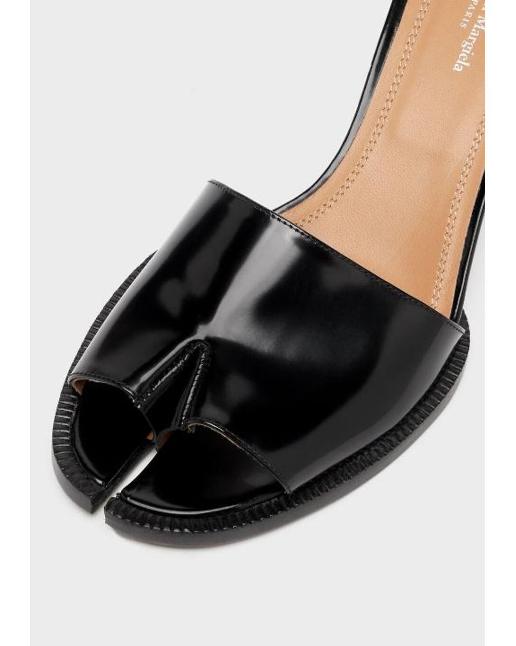Maison Margiela Black Tabi City Sandals