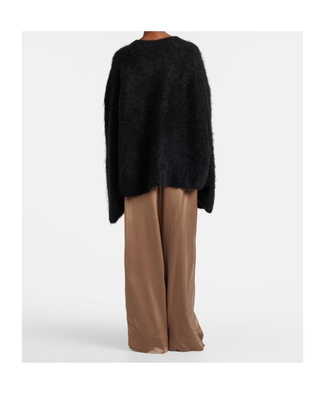 Totême Natural Satin Wide-Leg Pants