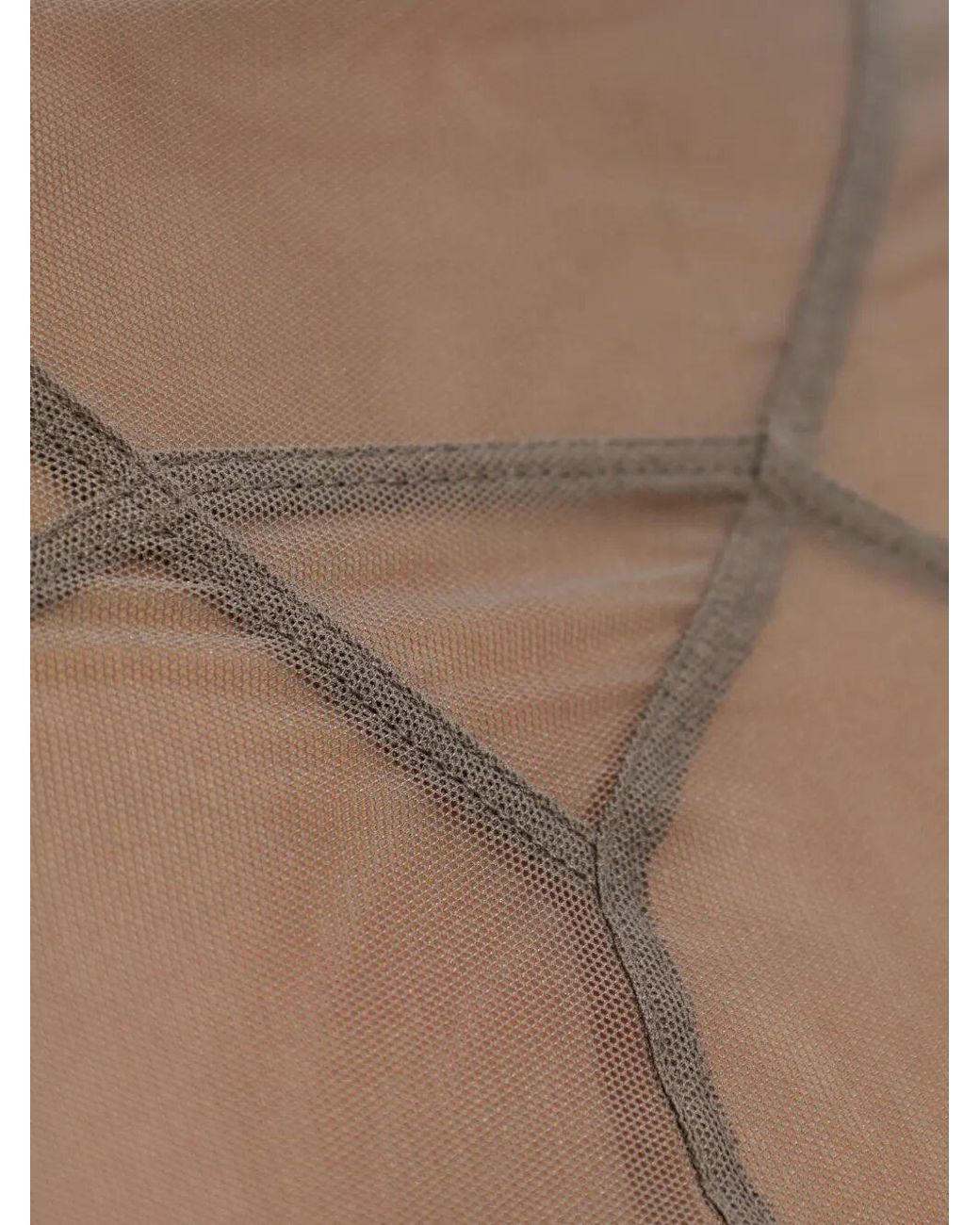 Rick Owens Brown Temple Long Sleeve Maxi Dress