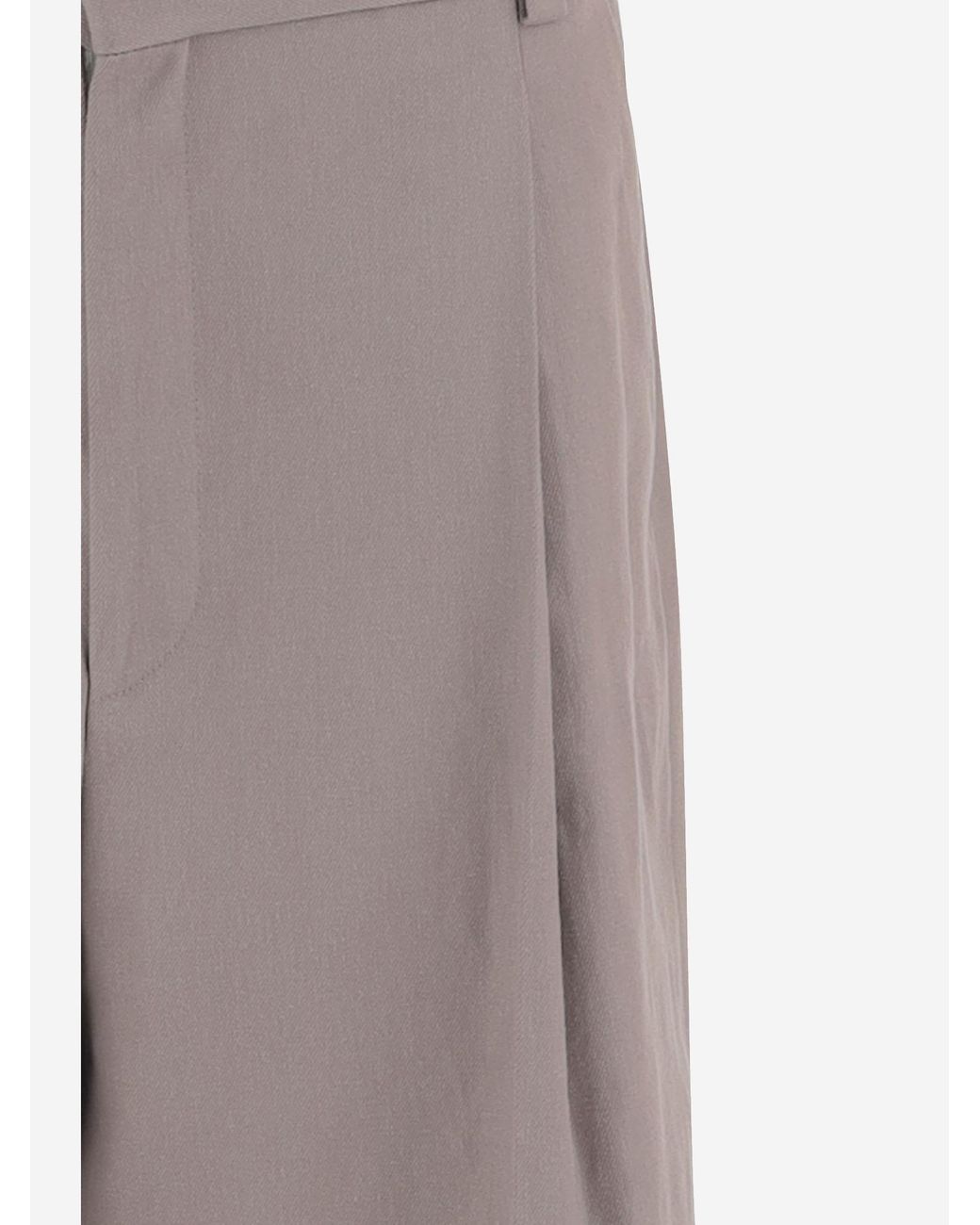 Boss Gray Pleated Tailored Shorts for men
