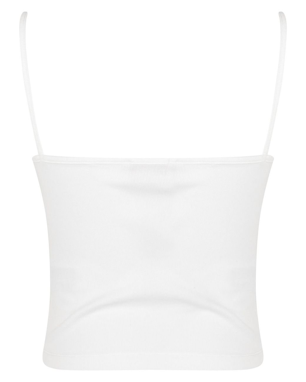 DIESEL White T-Hupy-Od Ribbed Top