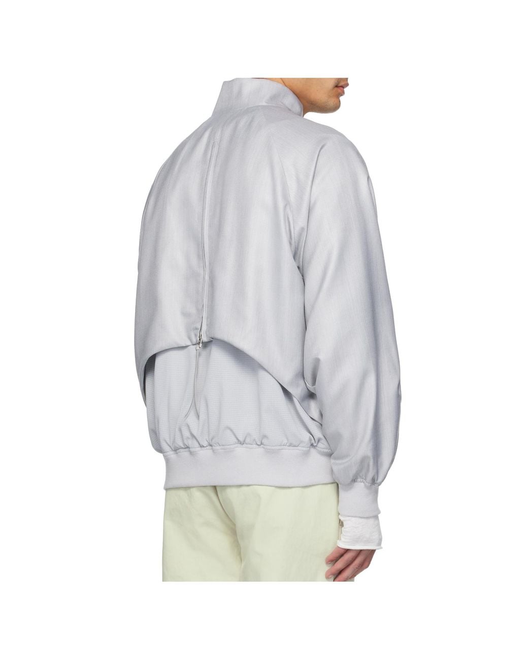 Post Archive Faction PAF Gray Opening Bomber Jacket for men