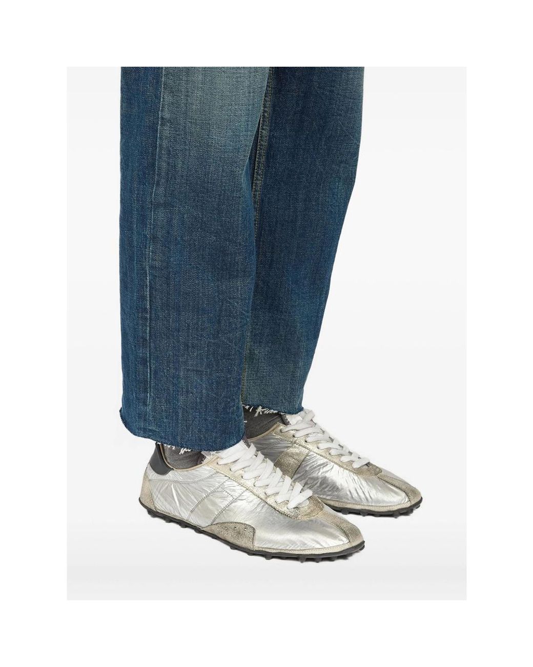 Maison Margiela White Sprinters Vintage Low-Top Sneakers