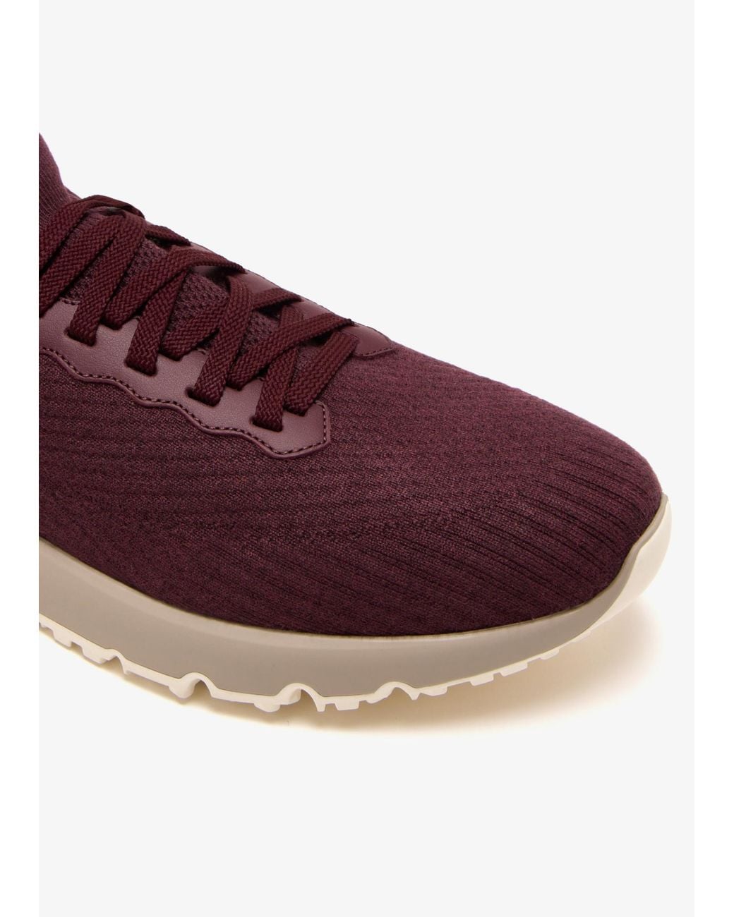 Brunello Cucinelli Brown Knitted Lace-Up Sneakers for men
