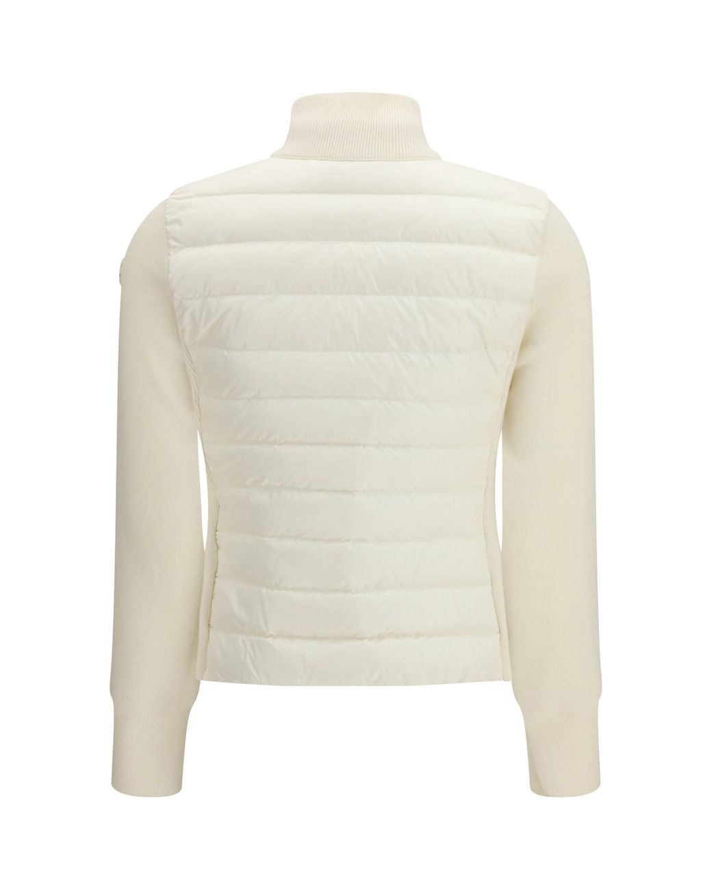 Moncler White High-Neck Padded Jacket