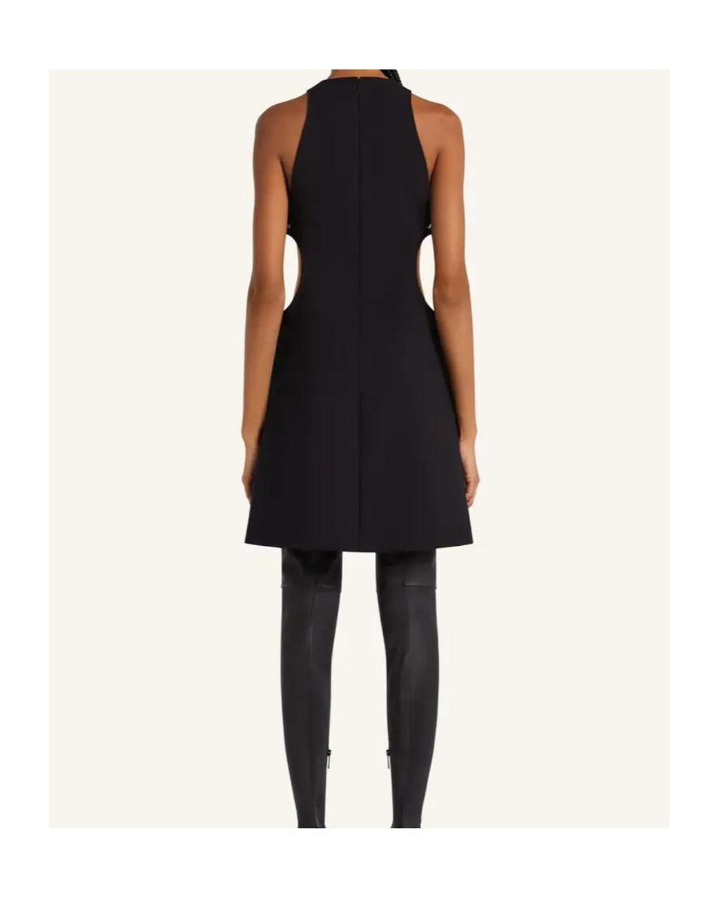 Courreges Black Cut-Out Sleeveless Dress