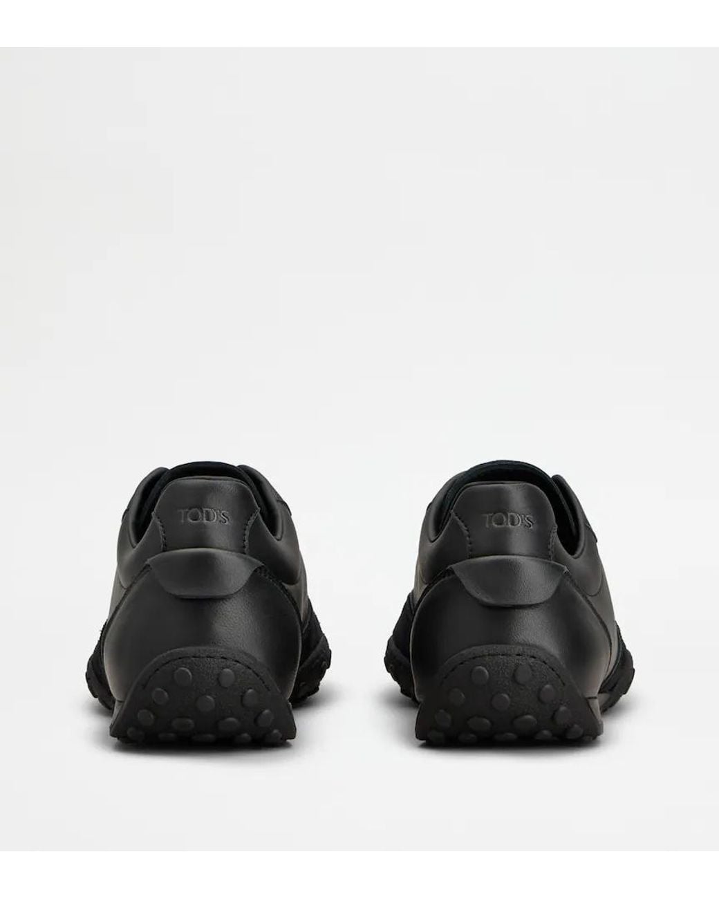 Tod's Black Perforated Detail Lace-Up Sneakers for men