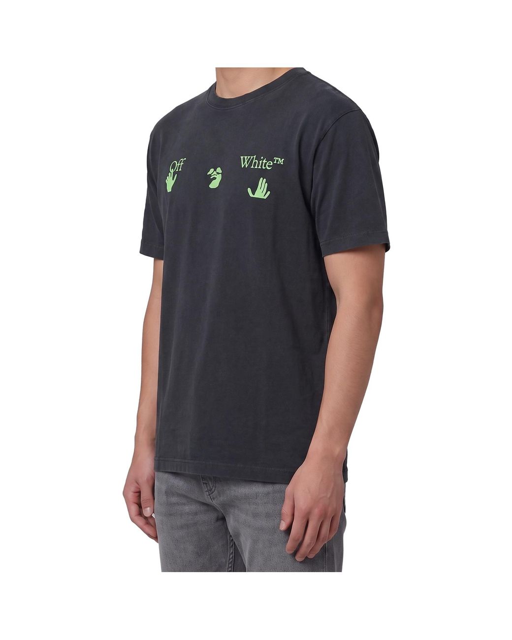 Off-White c/o Virgil Abloh Black Bacco Arrow Skate Crewneck T-Shirt for men