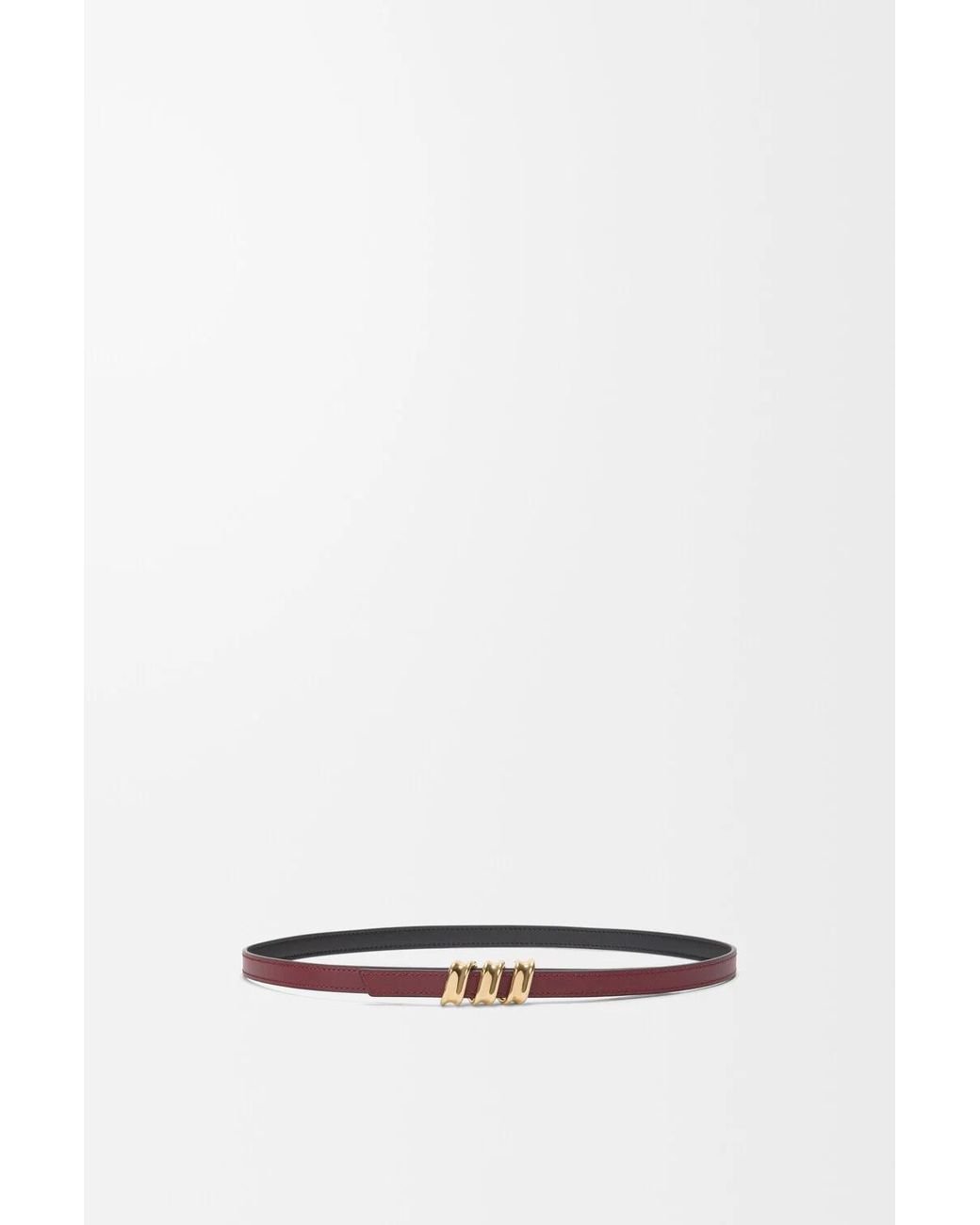 Loewe White Reversible Coil Belt
