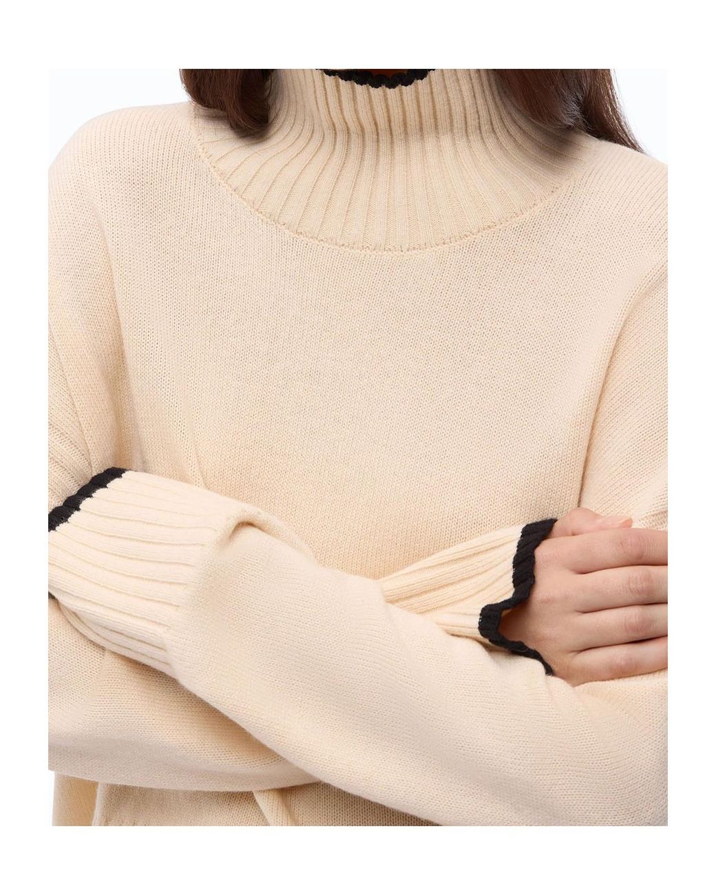 Pinko Natural Turtleneck Jumper