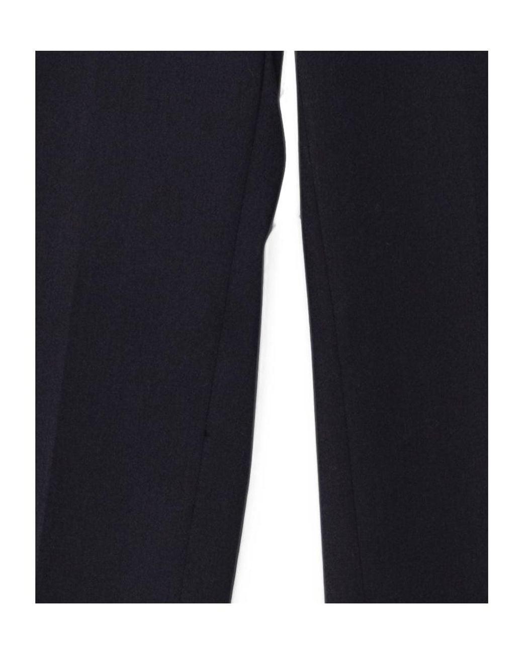 Seventy Blue Pressed-Crease Tailored Trousers