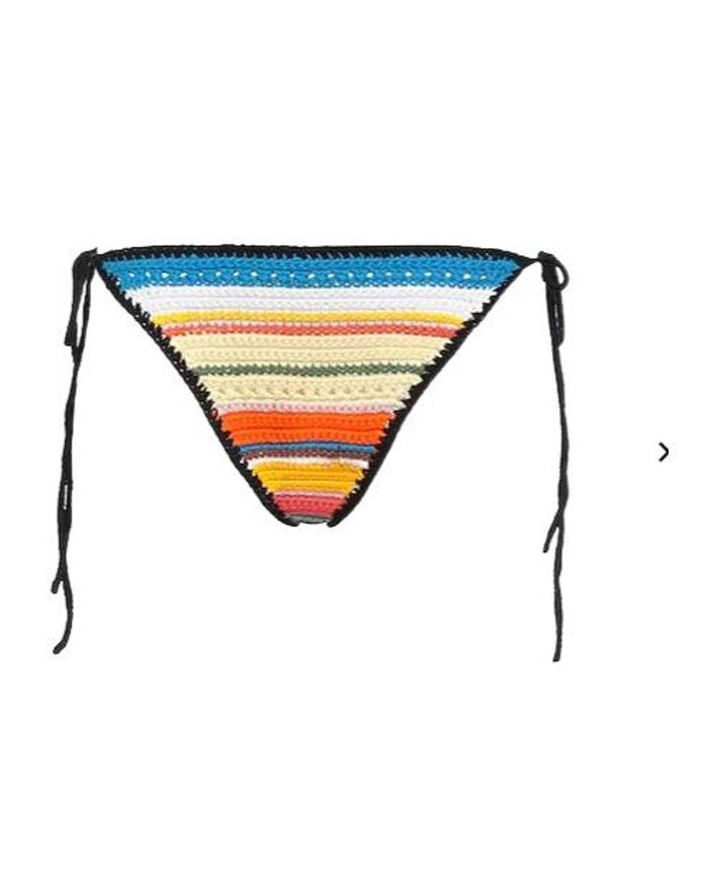 Ganni Blue High-Waisted Bikini Bottoms
