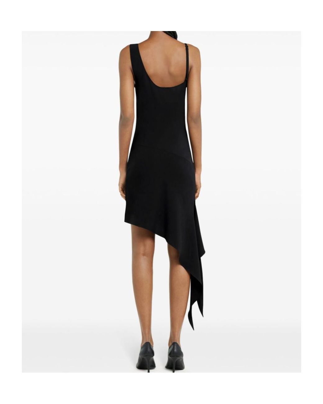Courreges Black Courrèges Knot Sleeveless Mini Dress