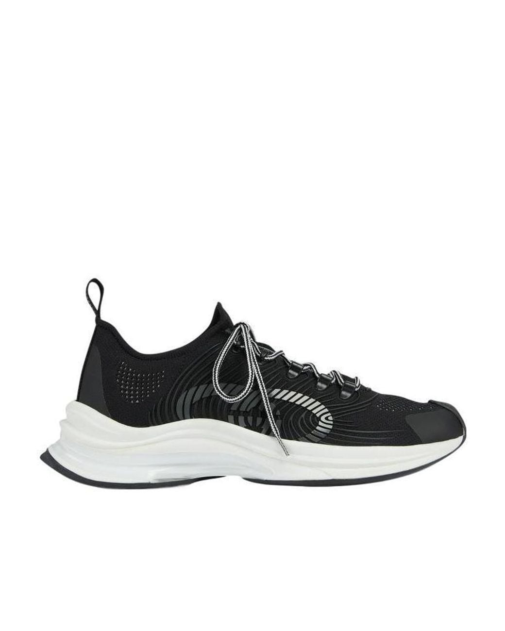 Gucci Black Gg Run Low-Top Sneakers for men