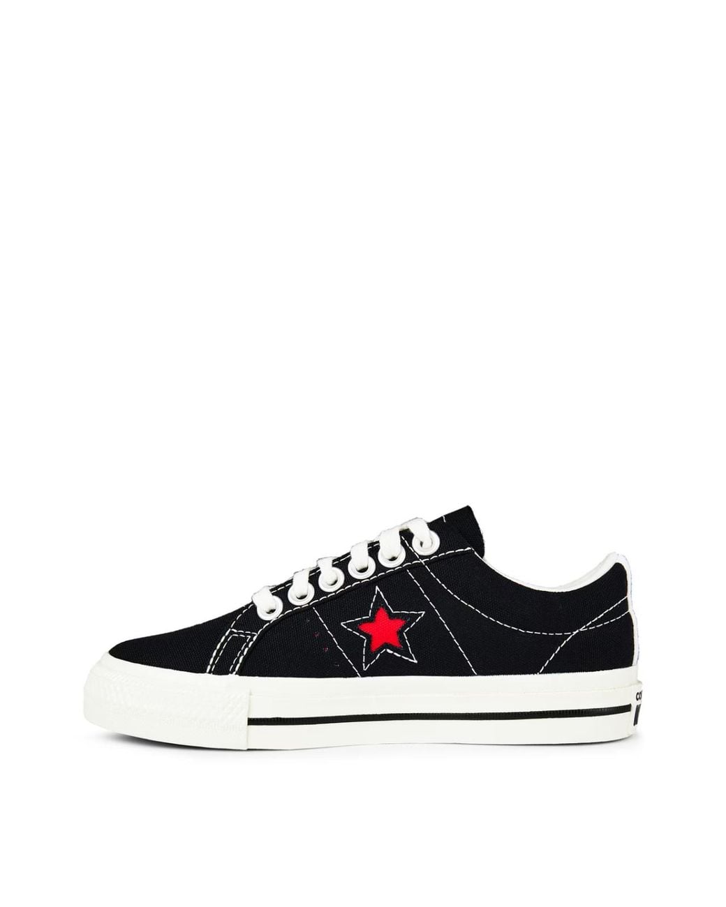 Comme des Garçons Black Lace-Up Low-Top Casual Shoes