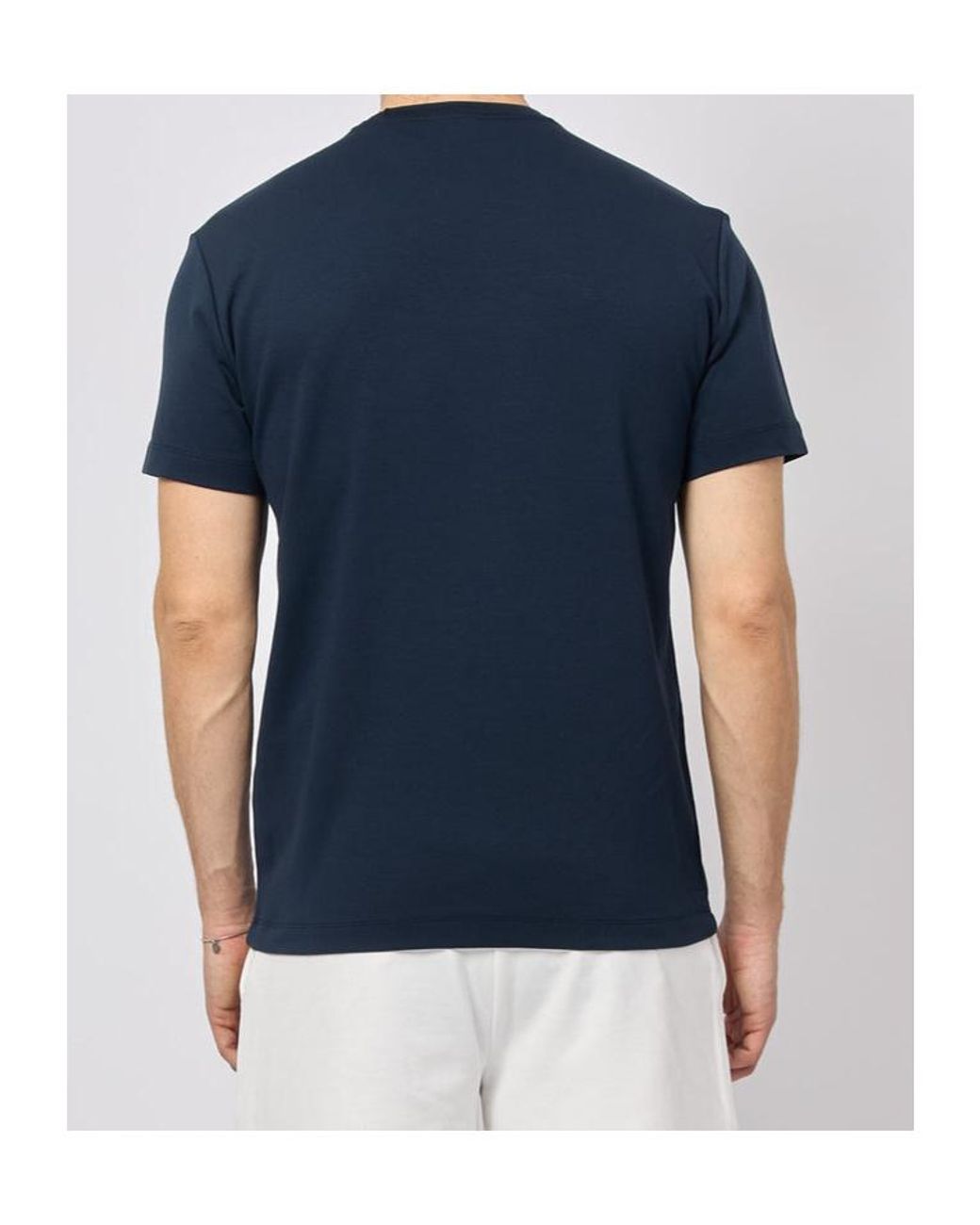 EA7 Blue Short-Sleeved T-Shirt for men