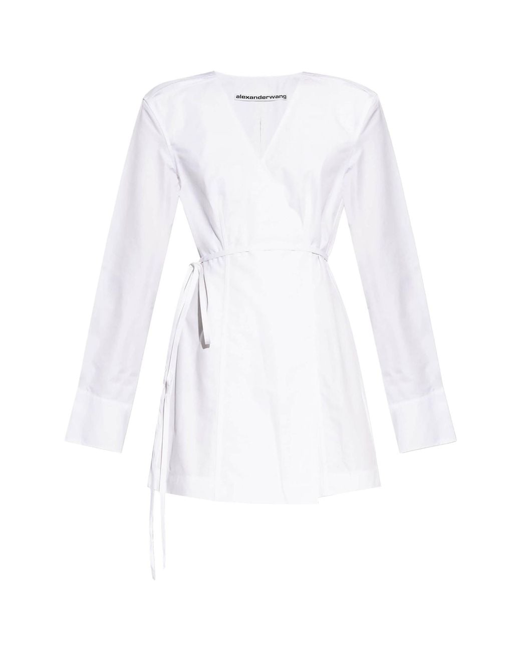 Alexander Wang White Wrapped Mini Dress