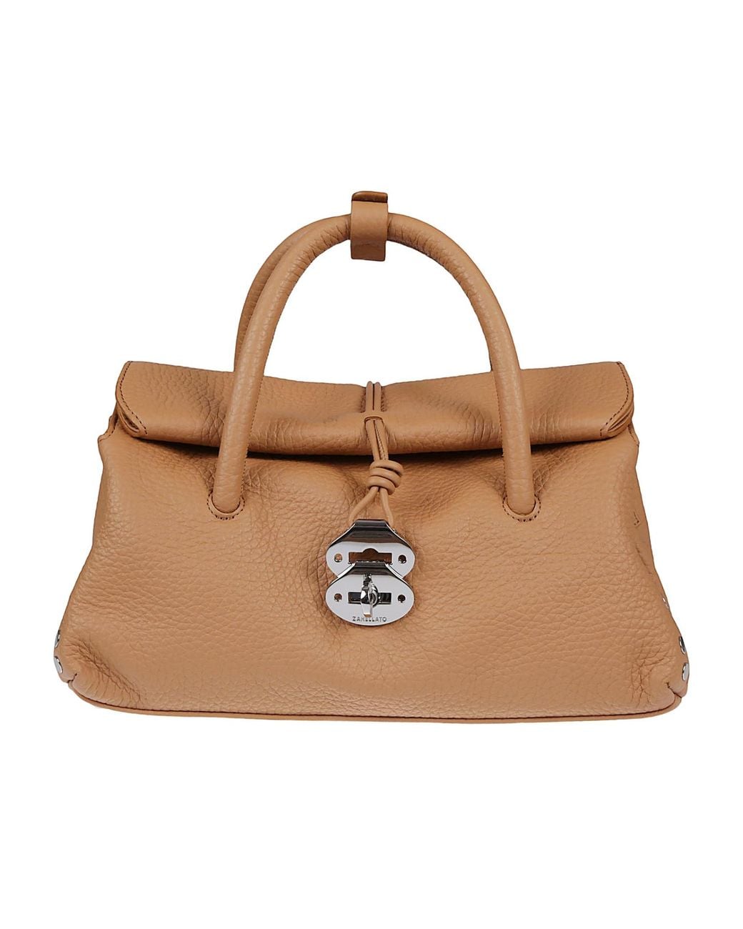 Zanellato Brown Dotta Centauro Small Top Handle Bag