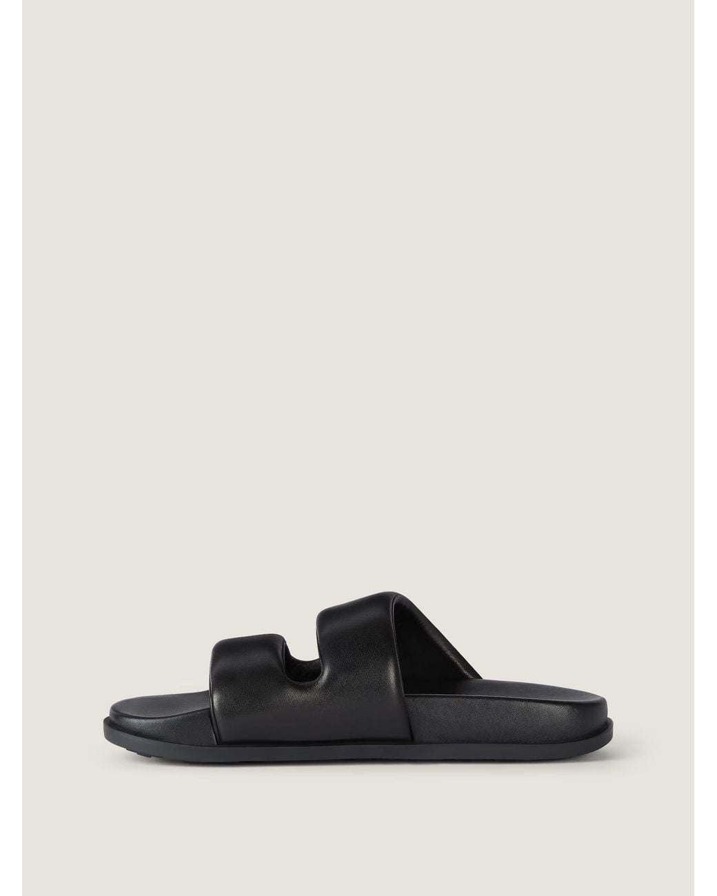 Givenchy Black Puffy Double-Strap Slides for men