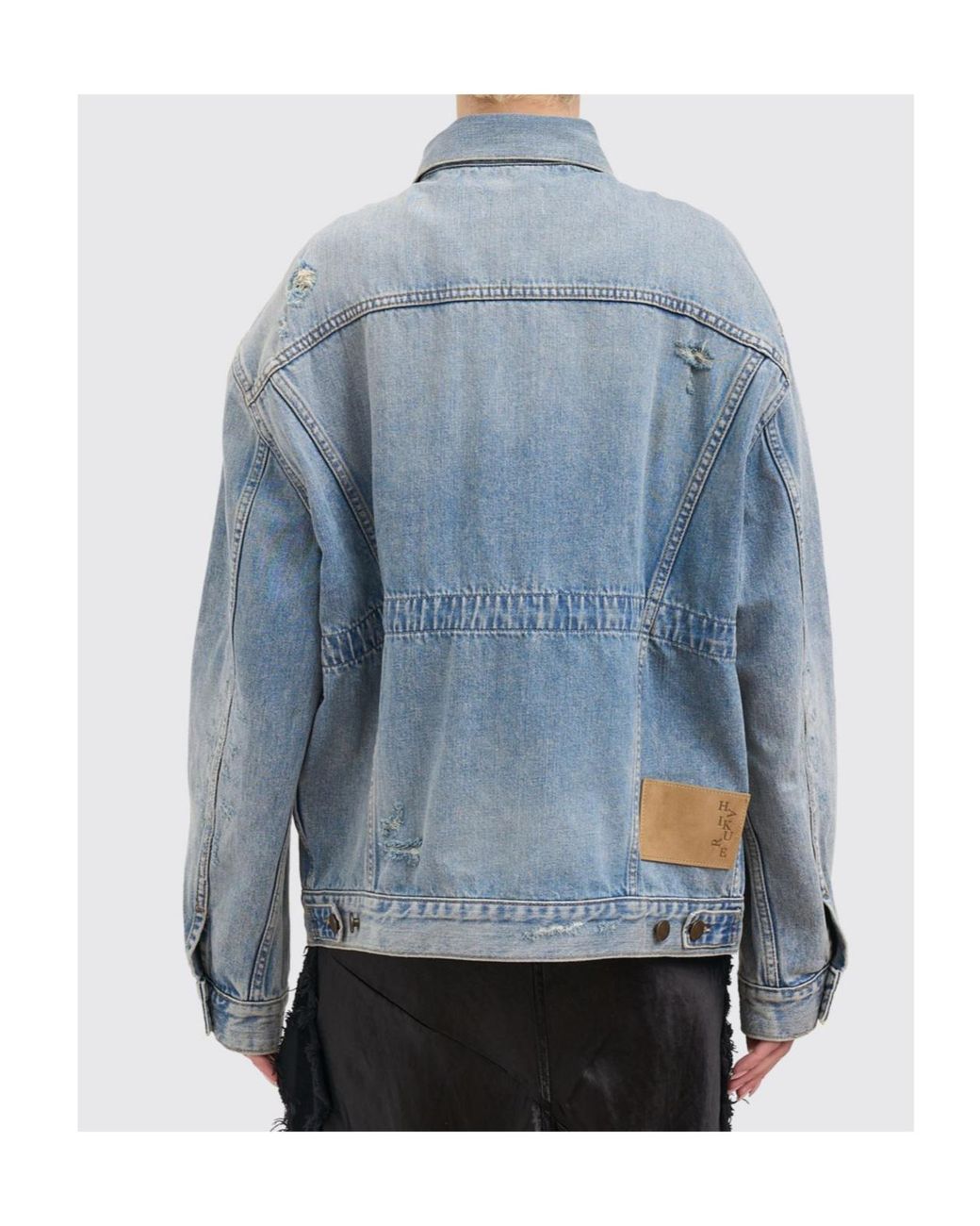 Haikure Blue Clay Broken Celestial Distressed Logo Patch Jacket