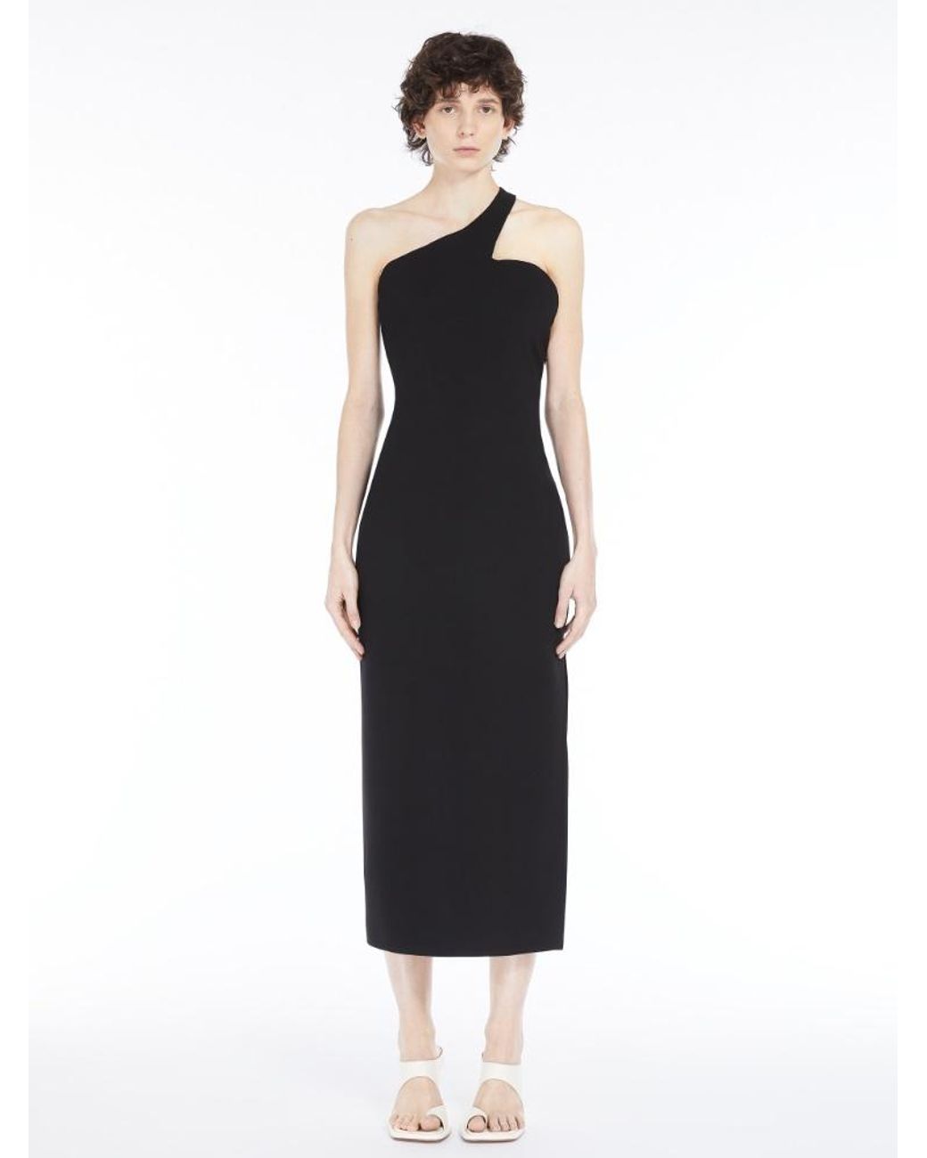 Sportmax Black A Bare-Back Dress