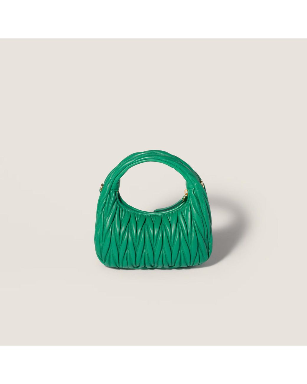 Miu Miu Blue Wander Matelassé Shoulder Bag