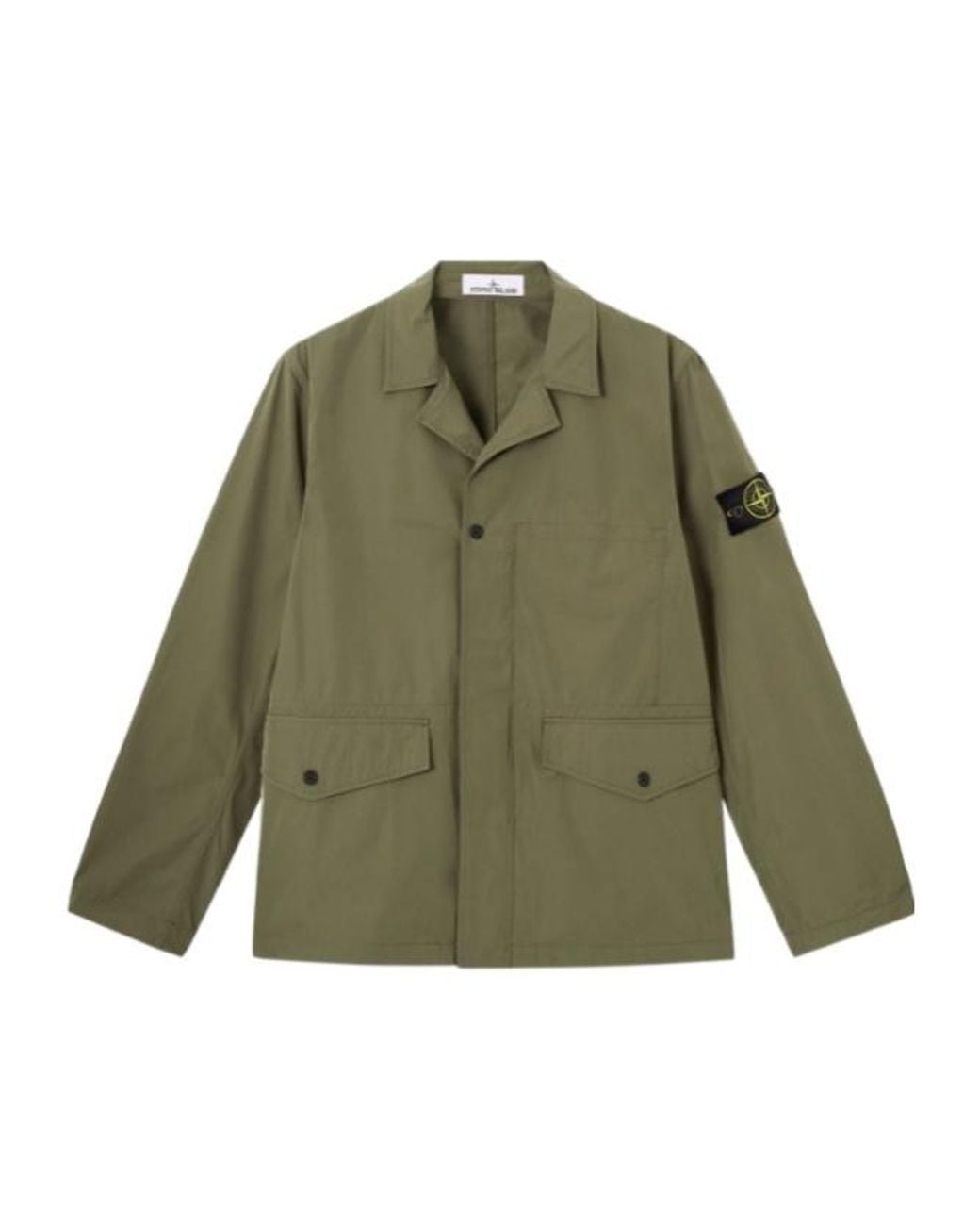 Stone Island Green Lightweight Utility Jacket for men