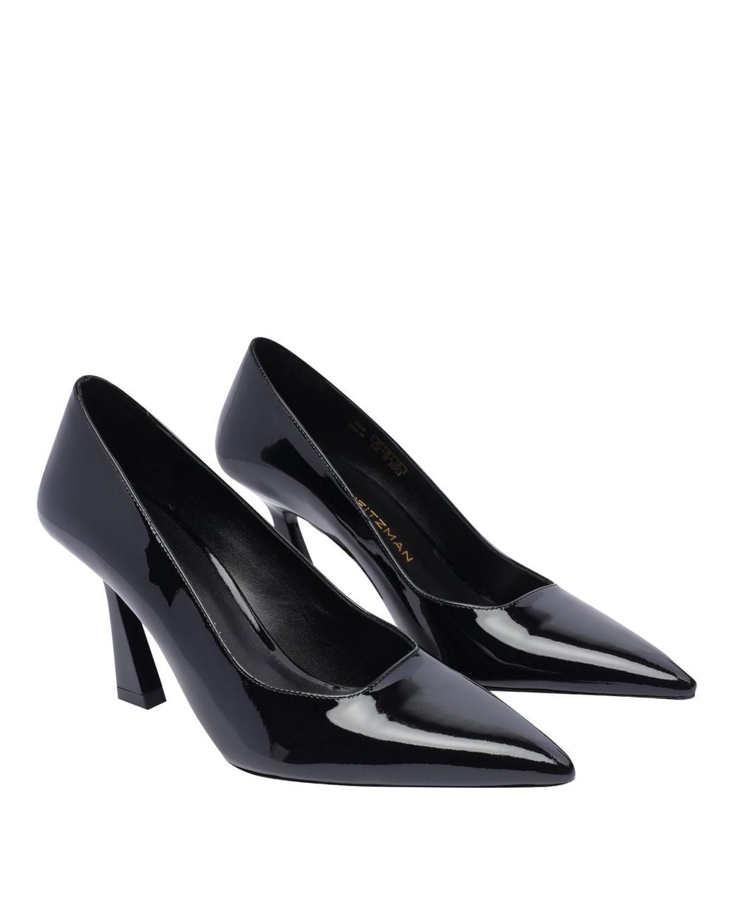 Stuart Weitzman Black Vinnie Pointed-Toe Pumps