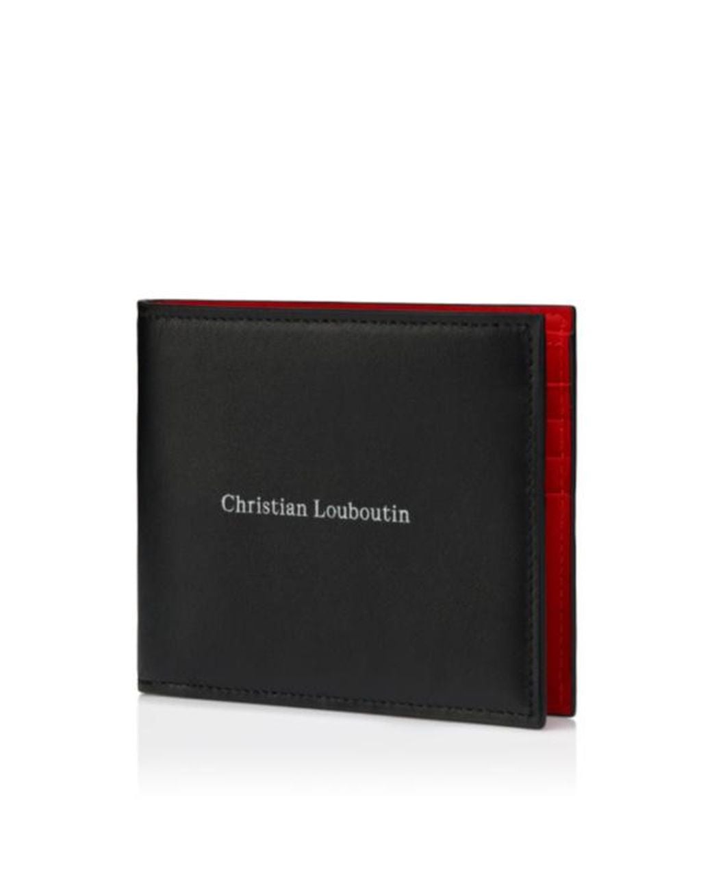 Christian Louboutin Black Logo Printed Bi-Fold Wallet for men