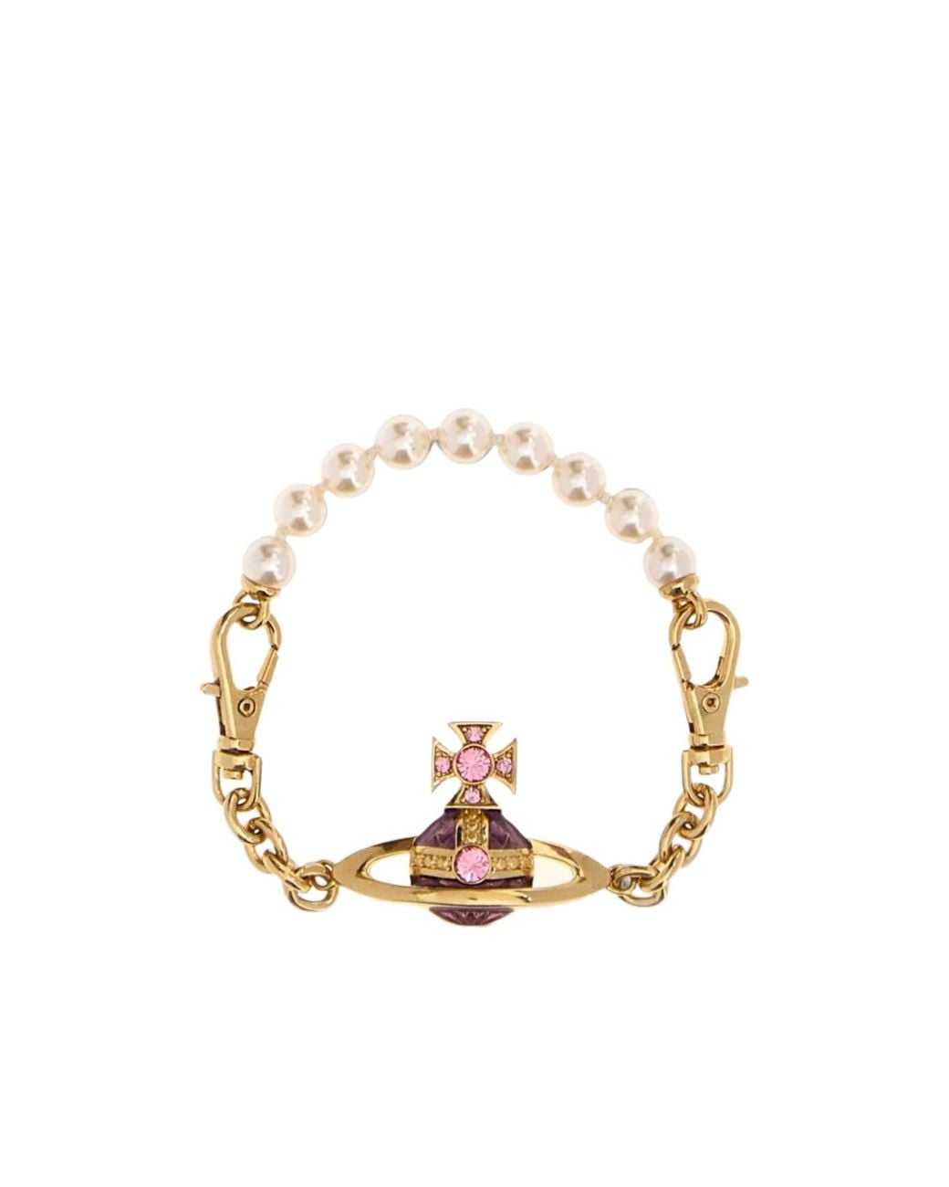 Vivienne Westwood Metallic Aida Bas Relief Bracelet