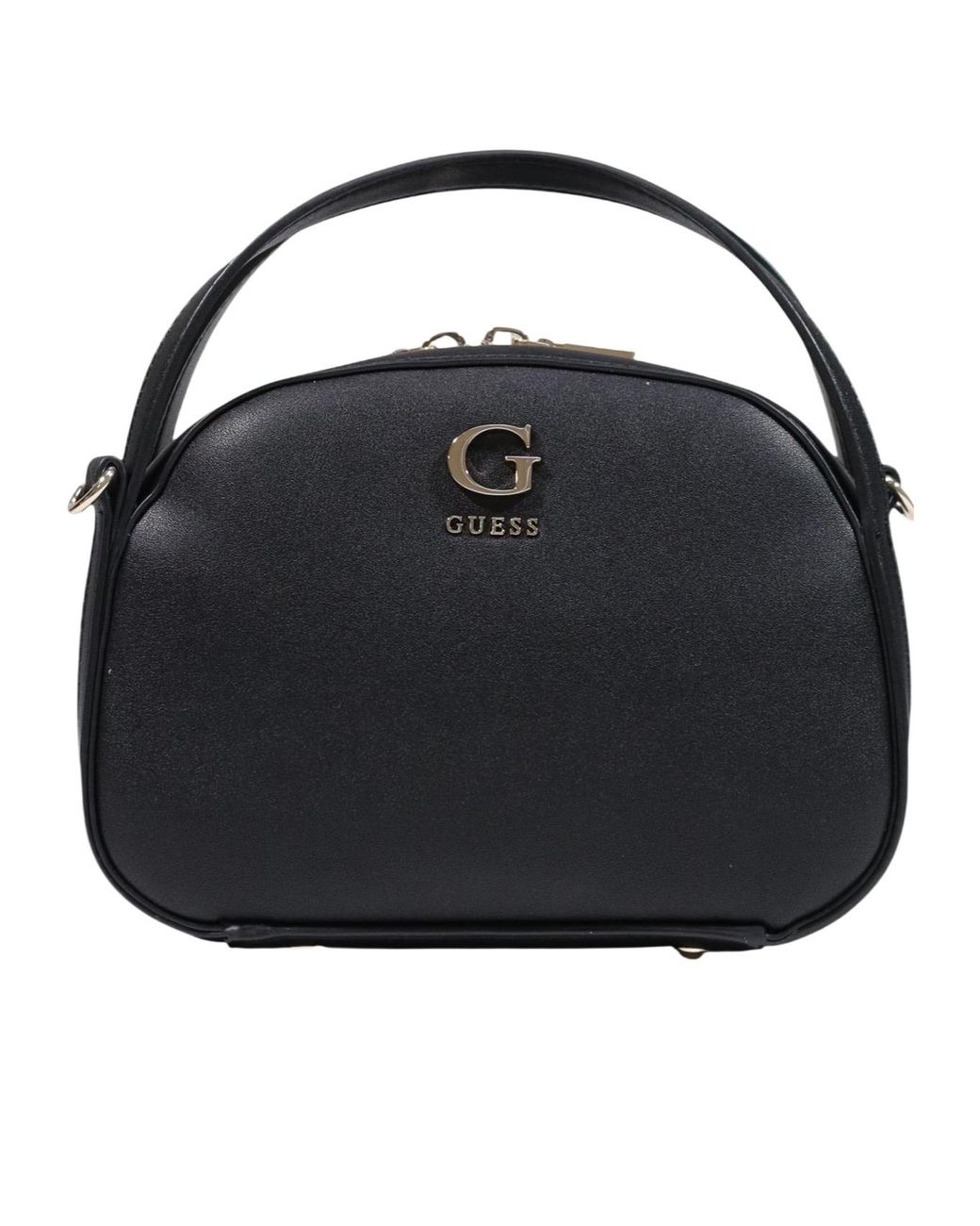 Guess Black Coleen Logo-Plaque Top-Handle Tote Bag