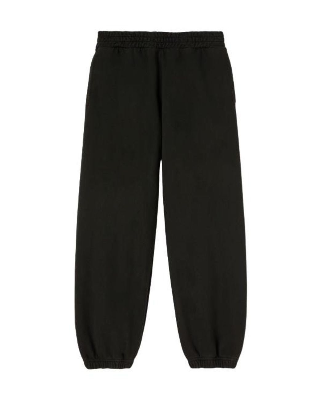 Palm Angels Black College Cotton Track Pants for men