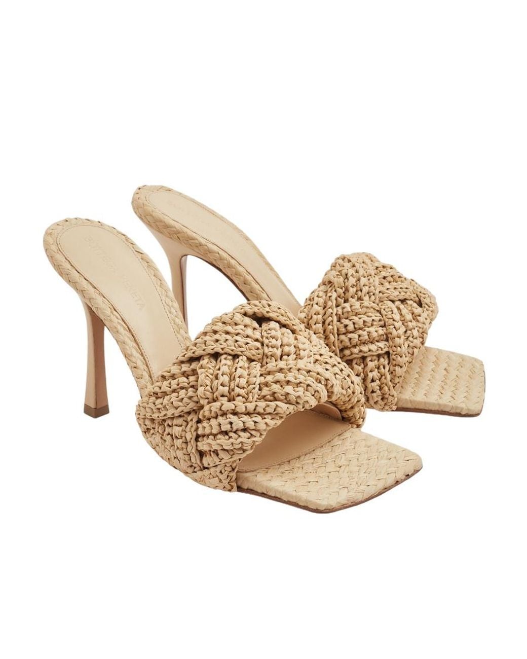 Bottega Veneta Natural Lido Mules