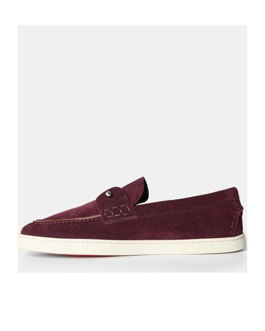 Christian Louboutin Red Lapel Detail Loafers for men