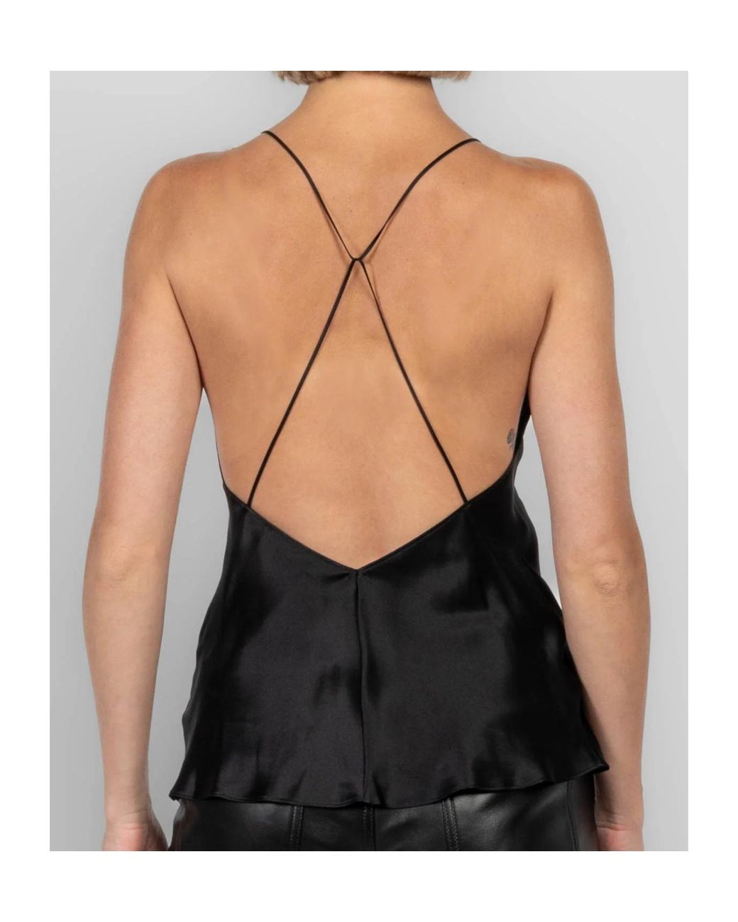 Nili Lotan Black Emile Silk-Charmeuse Camisole