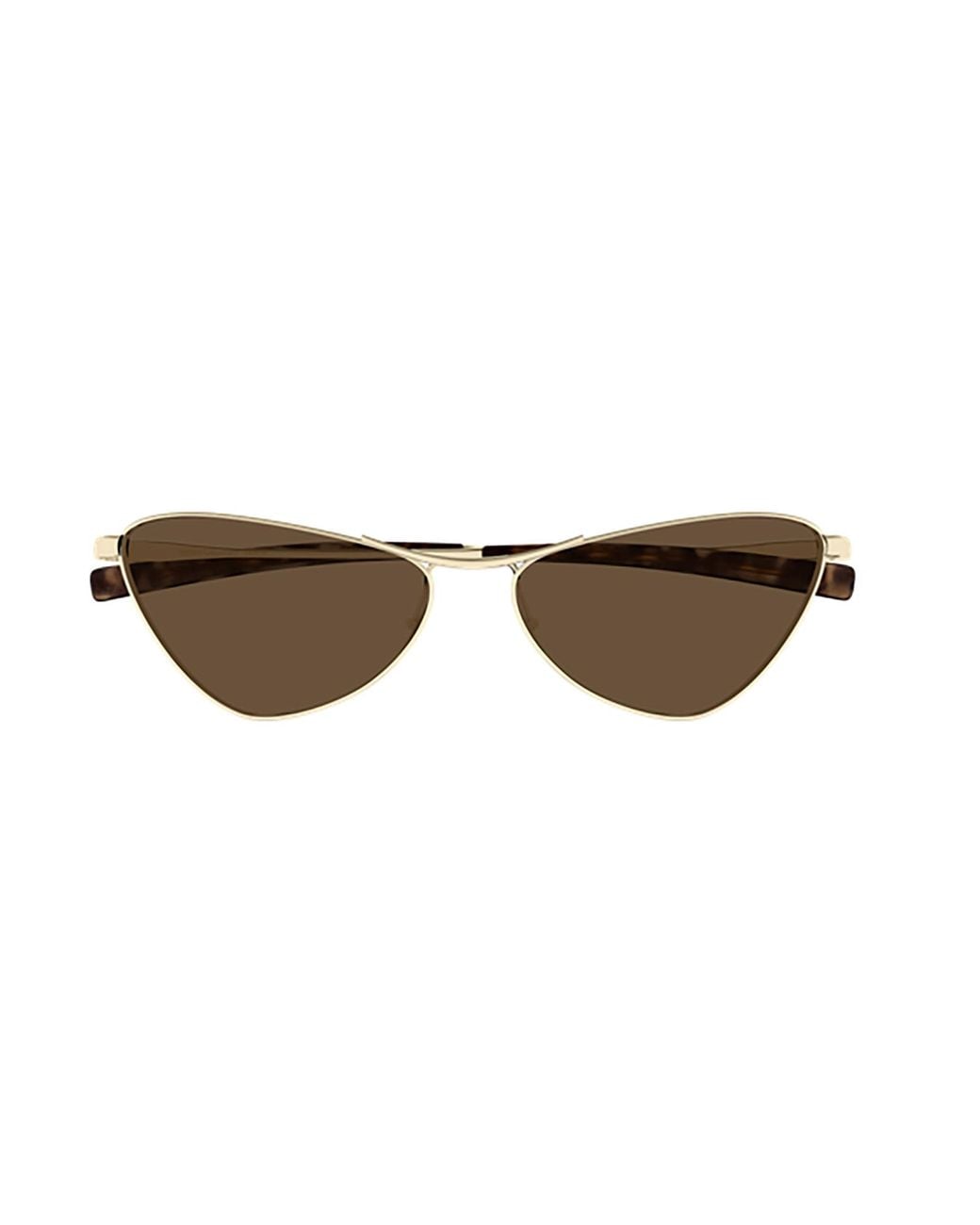 Saint Laurent Brown Eyewear Cat-Eye Frame Sunglasses